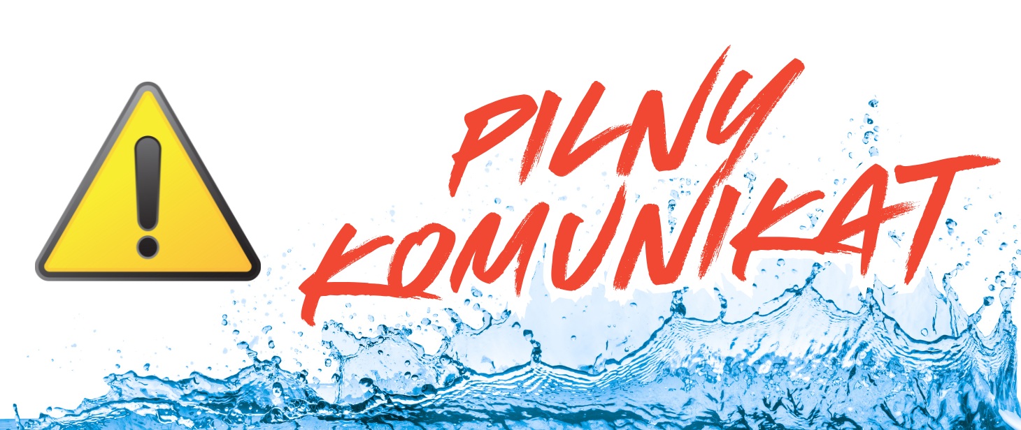 Możliwe spadki ciśnienia wody!